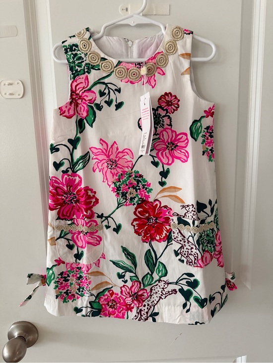 Lilly Pulitzer Other - Lilly Pulitzer White Dress with Pink & Green Floral Print
